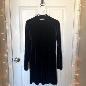 Vintage Velvet Mock Neck Dress